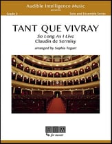 Tant Que Vivray Flute Quartet cover